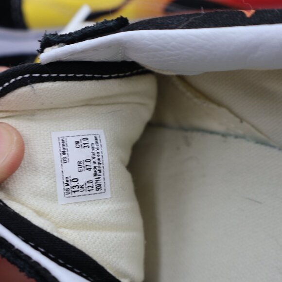 Used Vans Old Skool Flame Fire Low Top Shoes Men's 13 - Excellent Shape - Picture 5 of 9